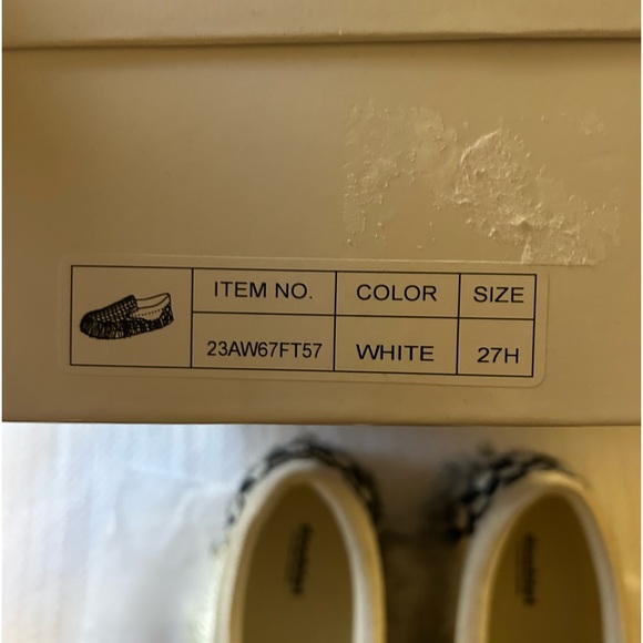 Checkered black and white Fringe sneakers - Picture 2 of 6